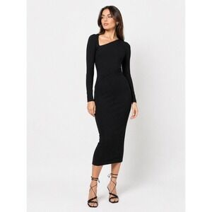 jonathan simkhai asymmetric dress Jonathan Simkhai Joanna Asymmetrical Shoulder Midi Dress
